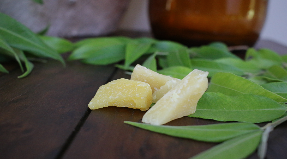 Chunks of beeswax perfect for natural Lip Balm