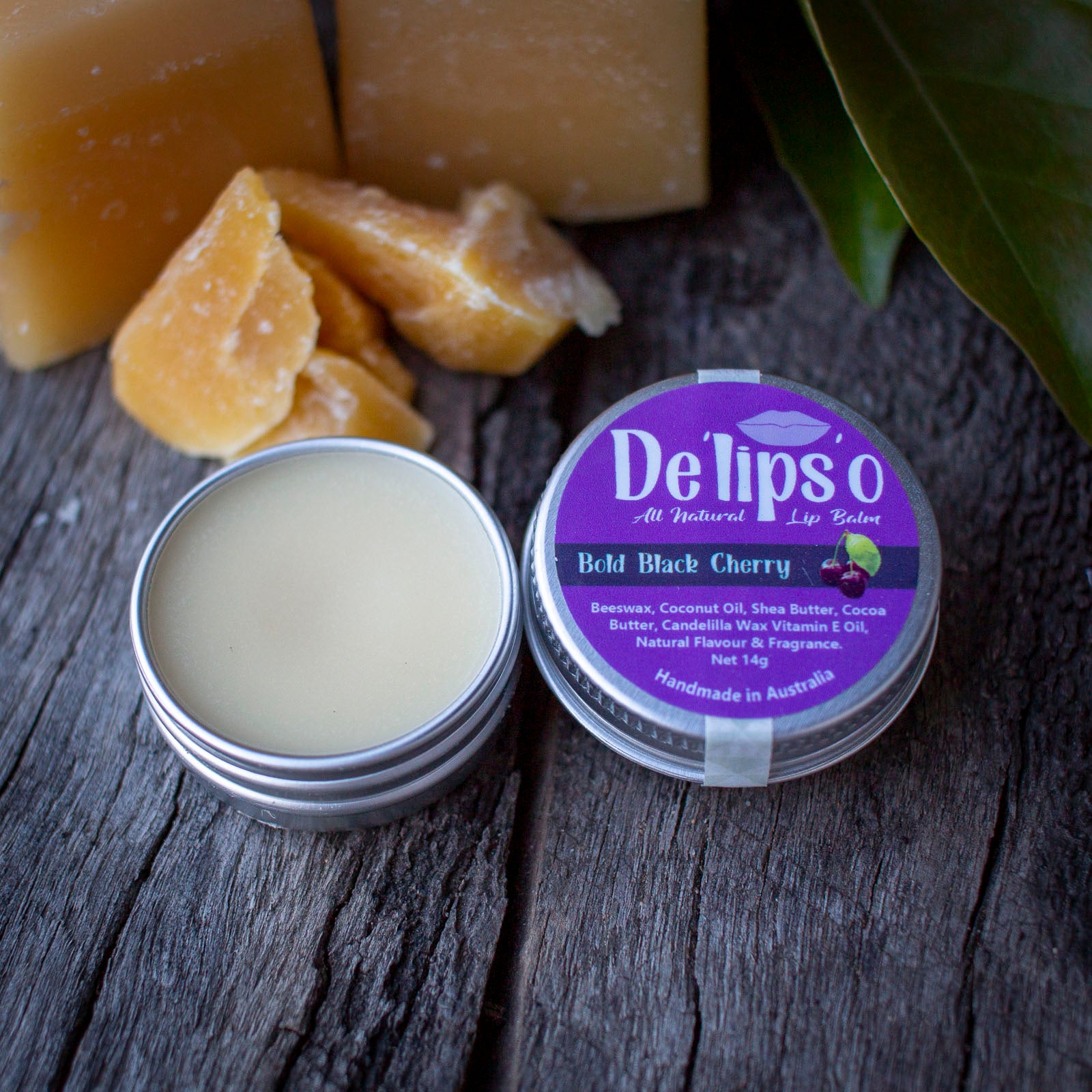 6 Pack Delipso all natural Lip Balm 14g Tins Delipso