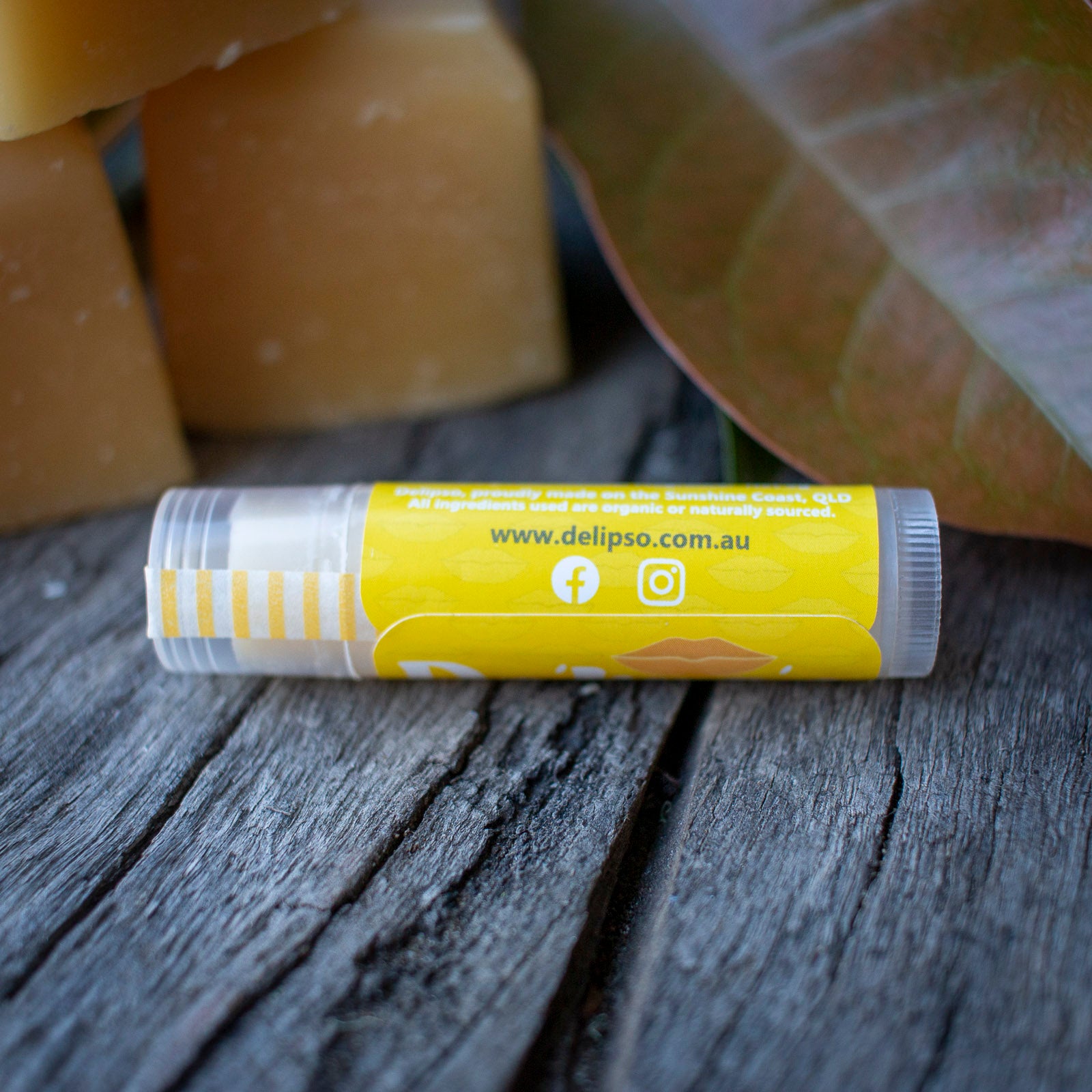 Crazy Coconut all natural Lip Balm 5g Tube Delipso