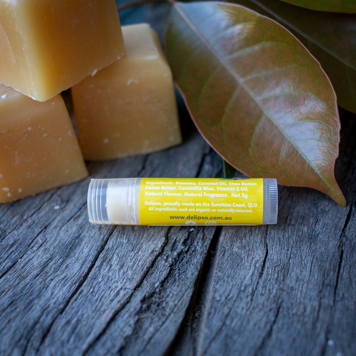 Crazy Coconut all natural Lip Balm 5g Tube Delipso