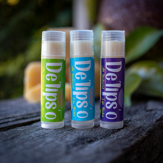 3 Pack of Delipso all natural Lip Balm 5g Tubes