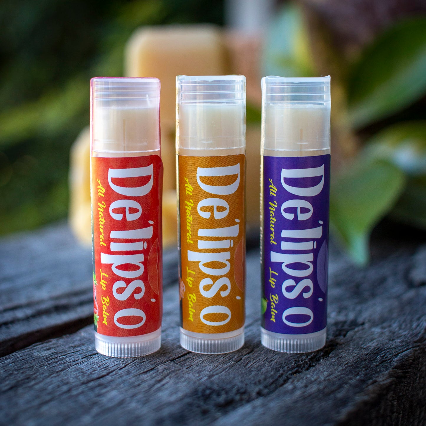 3 Pack of Delipso all natural Lip Balm 5g Tubes