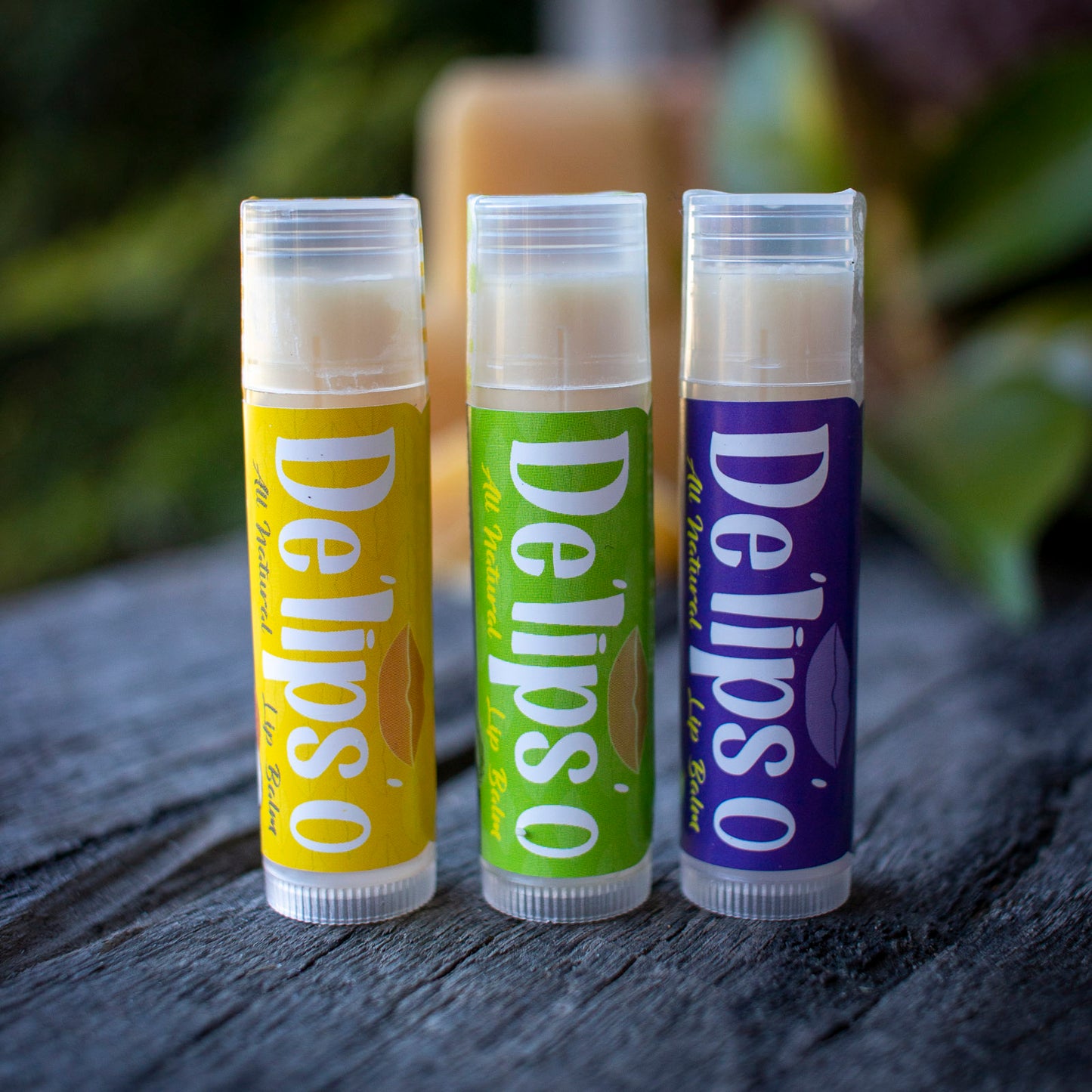 3 Pack of Delipso all natural Lip Balm 5g Tubes