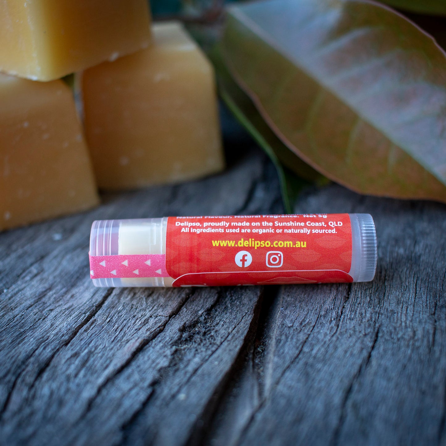 Sassy Strawberry all natural Lip Balm 5g Tube Delipso