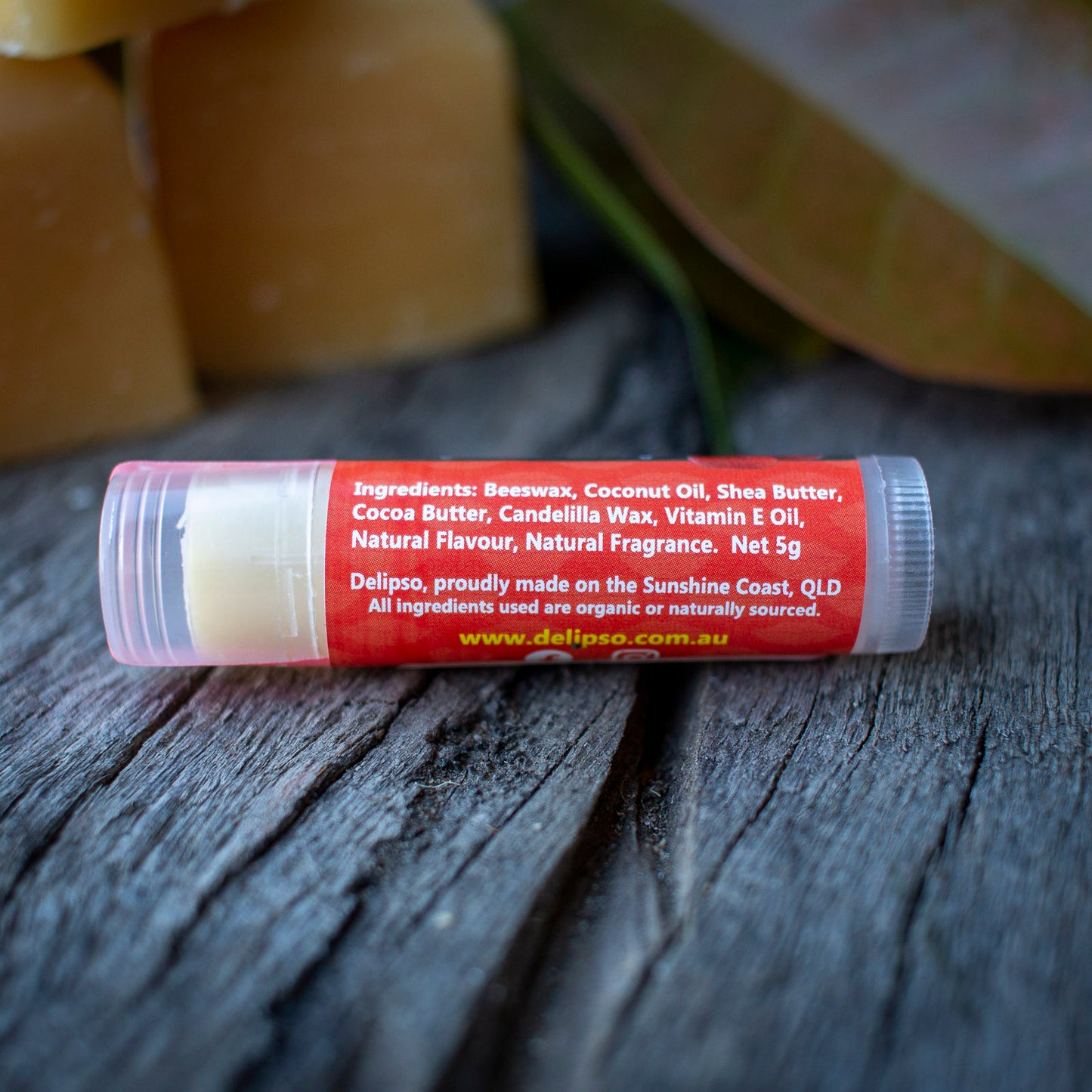 Sassy Strawberry all natural Lip Balm 5g Tube Delipso