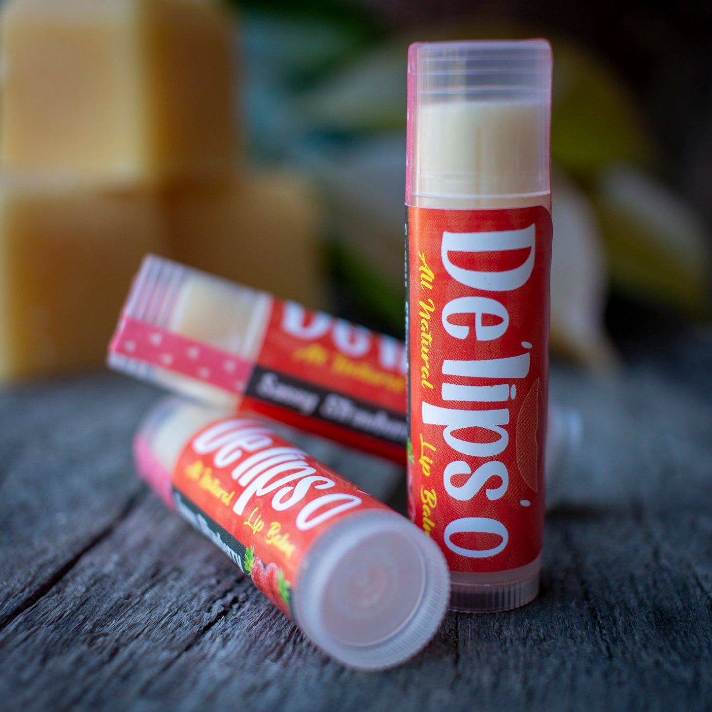 Sassy Strawberry all natural Lip Balm 5g Tube Delipso